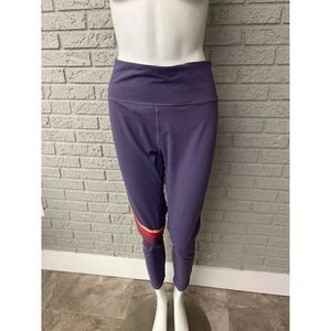 FabFitFun Women Purple Leggings with Stripes Size 2XL